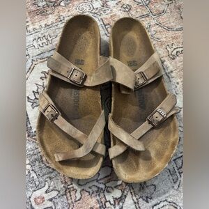 Birkenstock Mayari 40 9.5 regular width, tobacco color, real leather